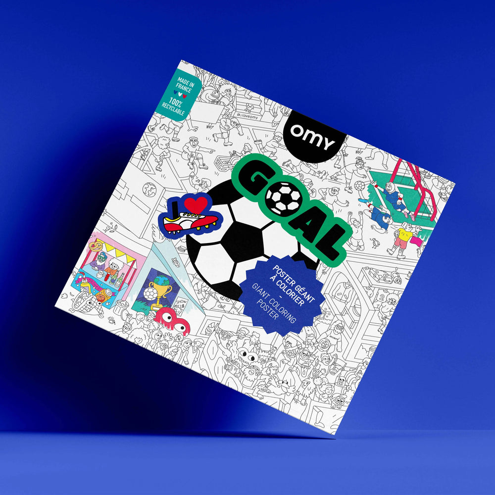 Riesenposter zum ausmalen "GOAL, Fussball  | OMY