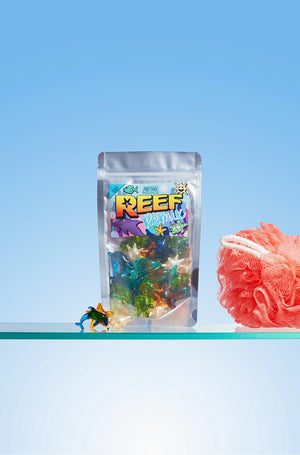 Badeperlen im Reef Remix. Perlen mit Ozeanmotiv, 30 Stück