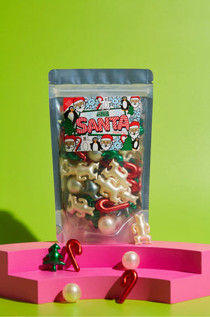 Retro-Badeperlen "Santa Selection" 30 weihnachtliche Badeperlen