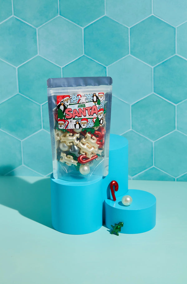 Retro-Badeperlen "Santa Selection" 30 weihnachtliche Badeperlen