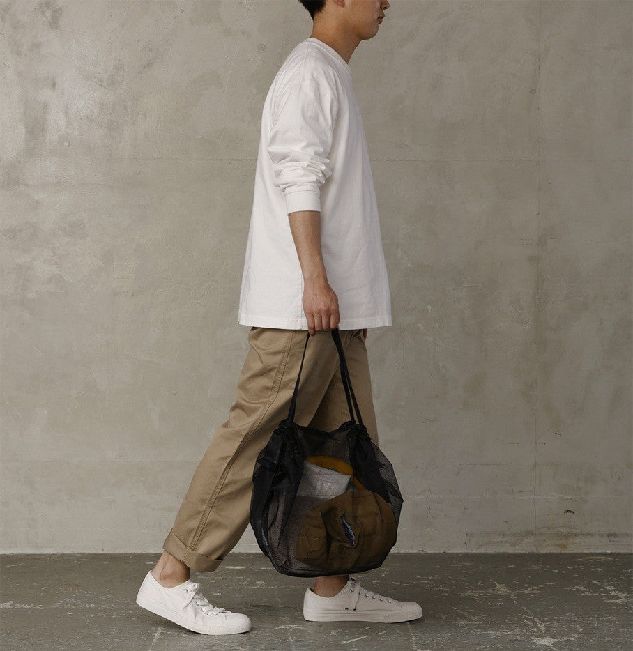 Einkaufsbeutel "Mesh Bag schwarz" Größe M