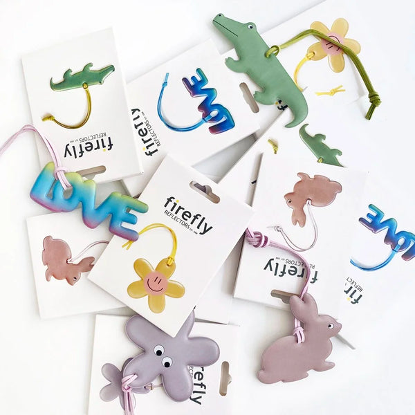 Reflektierender Anhänger "Fuzzy Friend golden" | Firefly