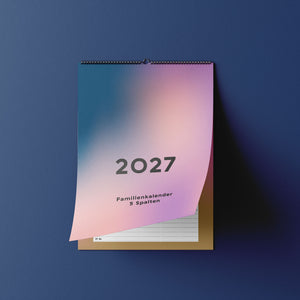 Familien-Wandkalender 2027 – mit frei wählbarer Spaltenanzahl | A3 | Vorbestellung