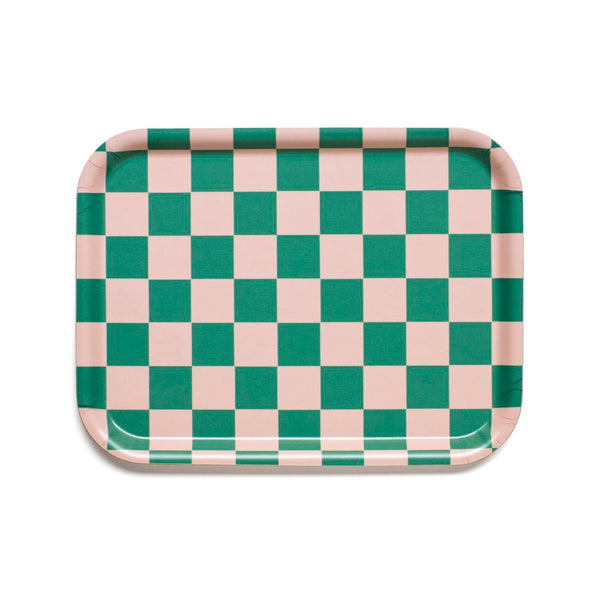 Tablett Checker "peach/tulip" 27 x 20cm | Blu Kat
