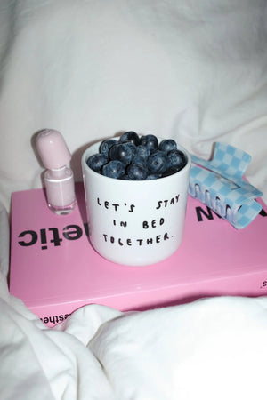 Becher "Let's stay in bed together"