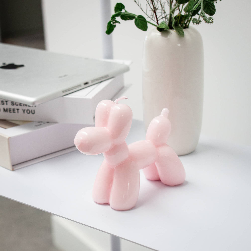 Ballon-Hund Kerze "Rosa" |  Helio Ferretti