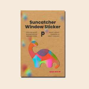 Suncatcher-Fensteraufkleber Brachiosaurus-Dino, Regenbogenmacher