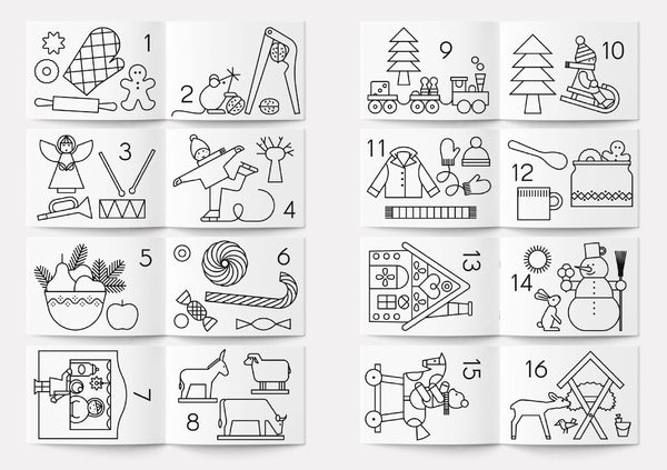 Ausmalheft "Dezember" | Julia Matzke