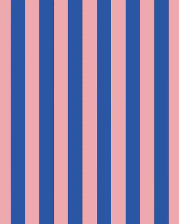 Baumwolltasche rosa-blau gestreift