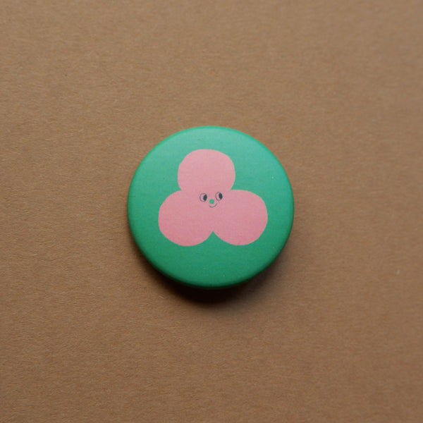 Bubble Button 37 mm – illustrierter Pin Swantje Hinrichsen – matt – made in Germany