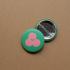 Bubble Button 37 mm – illustrierter Pin Swantje Hinrichsen – matt – made in Germany