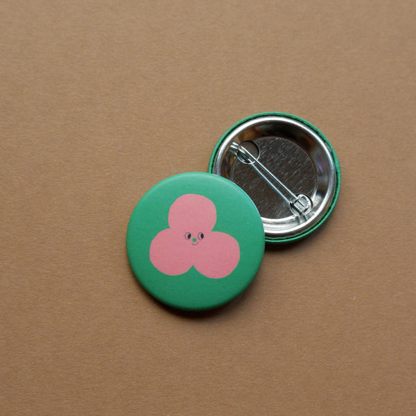 Bubble Button 37 mm – illustrierter Pin Swantje Hinrichsen – matt – made in Germany