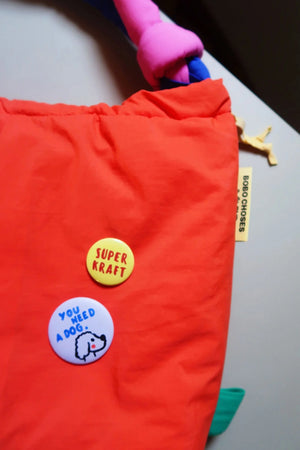 Button "Superkraft" gelb | FRAMBOISEundKETCHUP