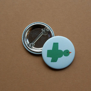 ogel Button 37 mm – süßer illustrierter Pin – Swantje Hinrichsen – matt