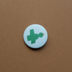 ogel Button 37 mm – süßer illustrierter Pin – Swantje Hinrichsen – matt