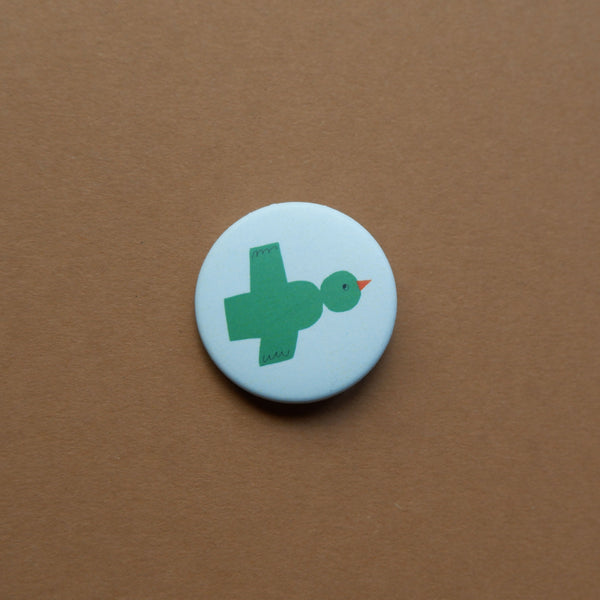 ogel Button 37 mm – süßer illustrierter Pin – Swantje Hinrichsen – matt