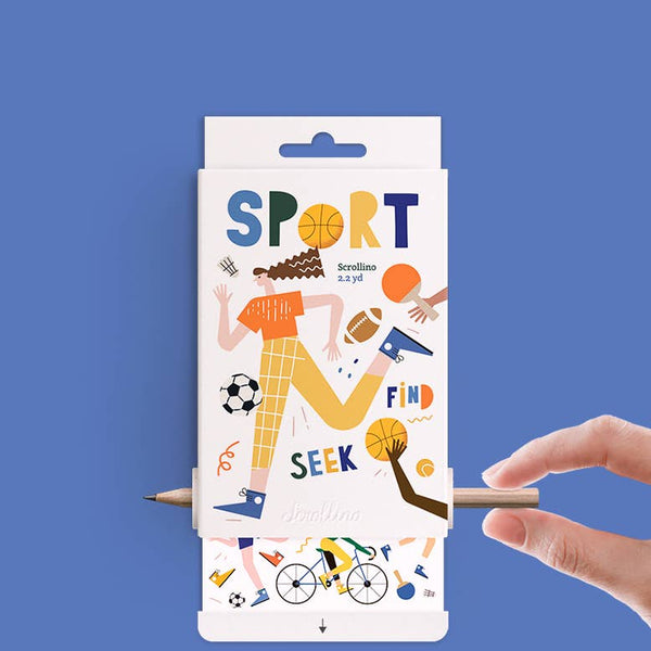 Aktivitäts- und Malbuch – Scrollino Such- und Findespaß SPORT: Englisch