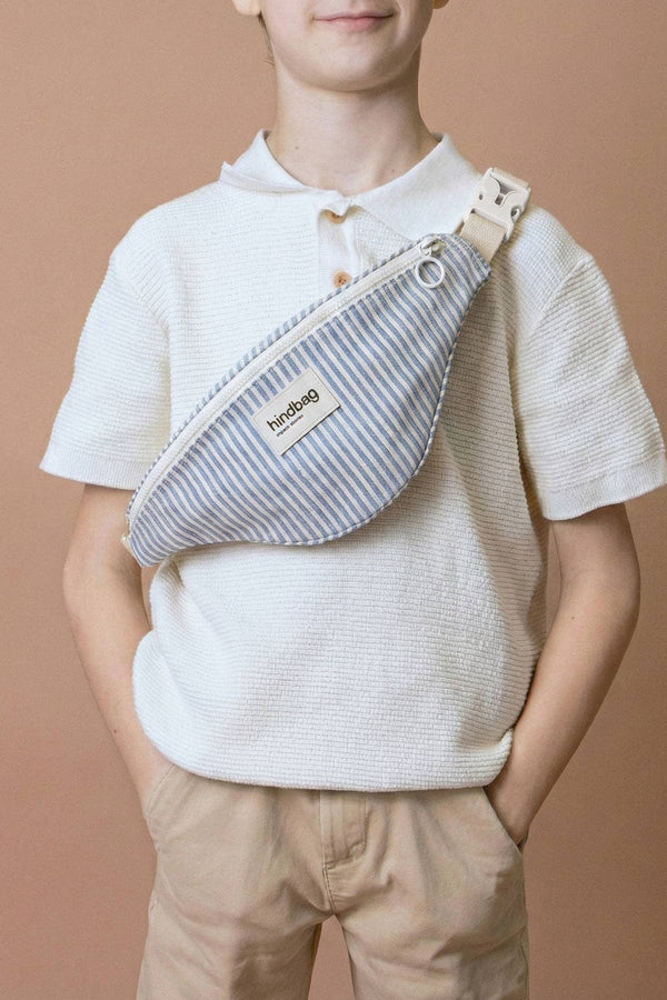 Gürteltasche für Kinder "blau gestreift" | Hindbag