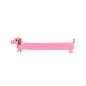 Lesezeichen "pinker Dackel" | Helio Ferretti