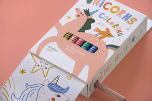 Scrollino Malbuch – Einhorn-Malrolle: Englisch