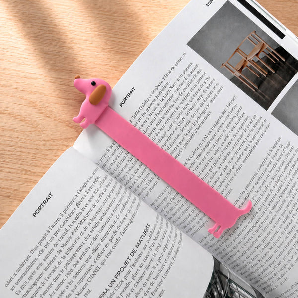 Lesezeichen "pinker Dackel" | Helio Ferretti