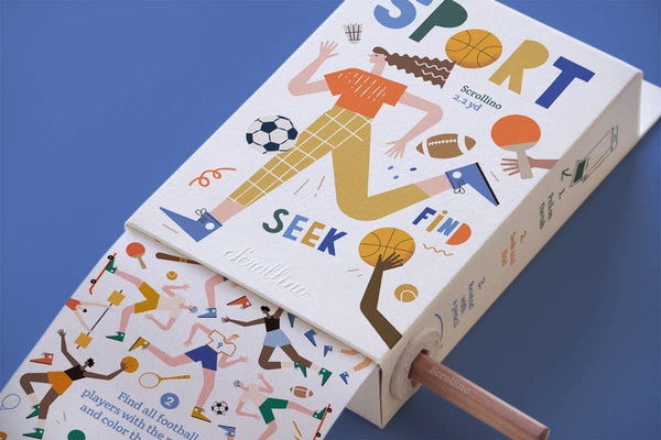 Aktivitäts- und Malbuch – Scrollino Such- und Findespaß SPORT: Englisch