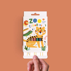 Malbuch mit Zoo-Tieren – Scrollino ZOO Coloring: Englisch