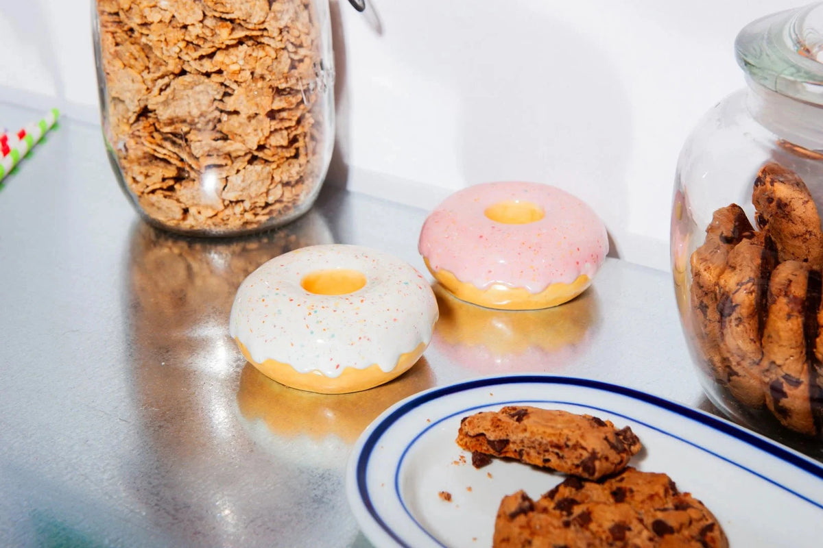 Kerzenständer Donut | weiß