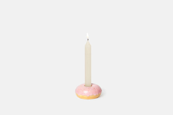 Kerzenständer Donut | rosa