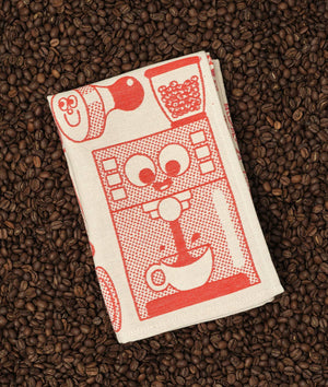 Kaffeezeit gewebtes Baumwoll-Geschirrtuch