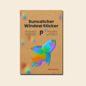 Sonnenfänger Fensteraufkleber Rakete, Regenbogen Abziehbild