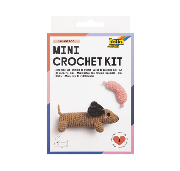 Mini-Häkel-Set "Dackel" | Folia