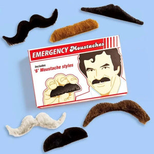 Notfall Schnurrbart-Set | 6 Stück
