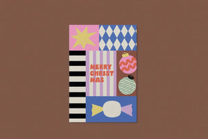 Postkarte Merry Christmas Bonbon | Anna Beddig