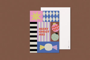 Postkarte Merry Christmas Bonbon | Anna Beddig