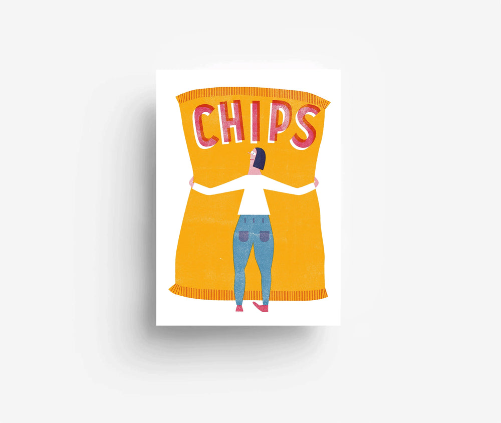 Postkarte "Chips" | Jungwiealt