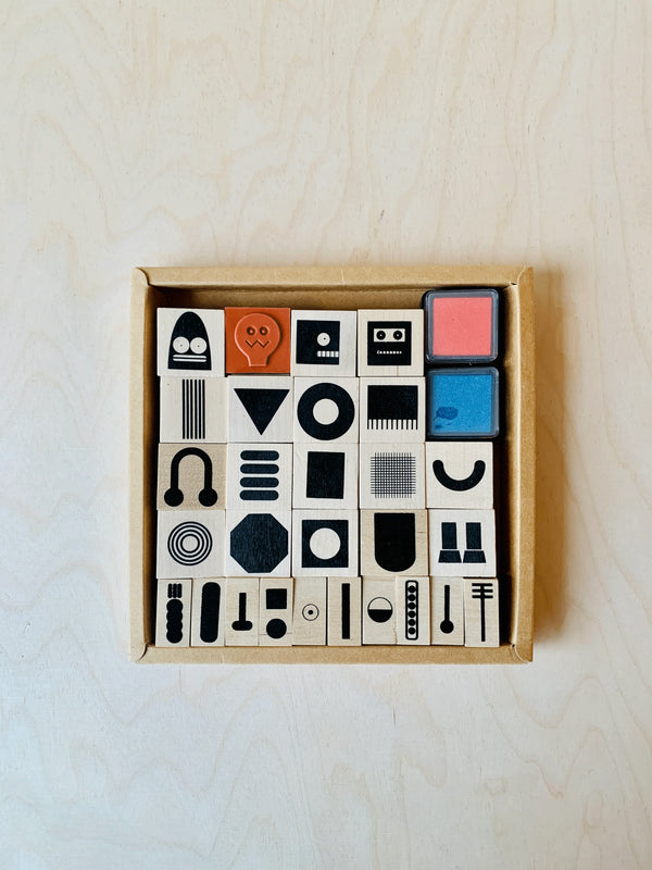 Stempelset "Roboter" | Jungwiealt