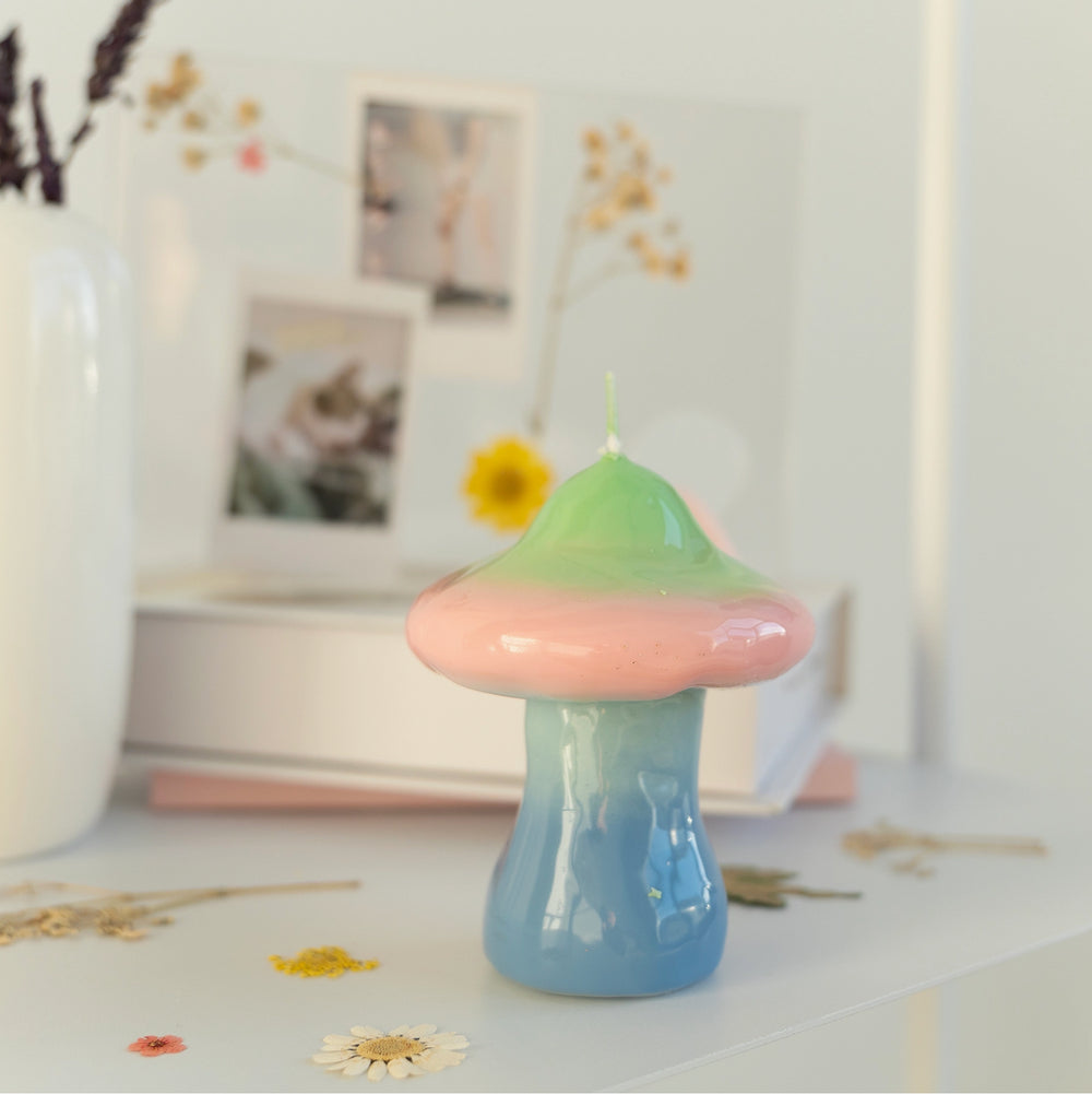 Pilz-Kerze "Farbverlauf"