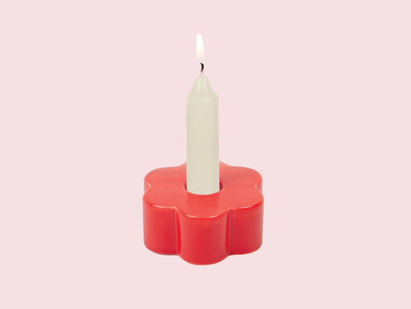 Kerzenständer Daisy | rot