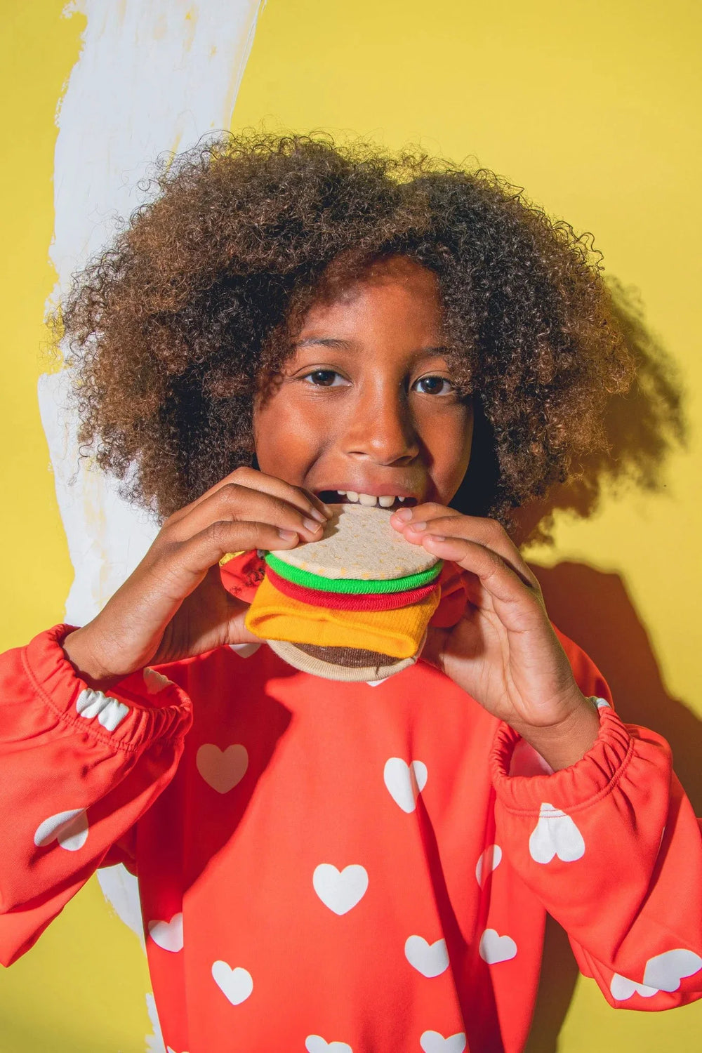 Kindersocken Cheeseburger | Gr. 5 – 10 Jahre