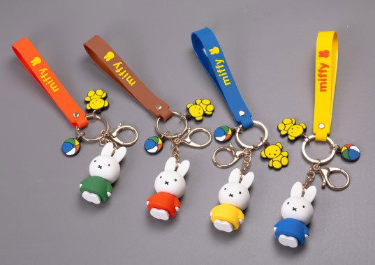 Miffy Figuren Schlüsselanhänger und Taschenanhänger, Geschenk-Schlüsselring