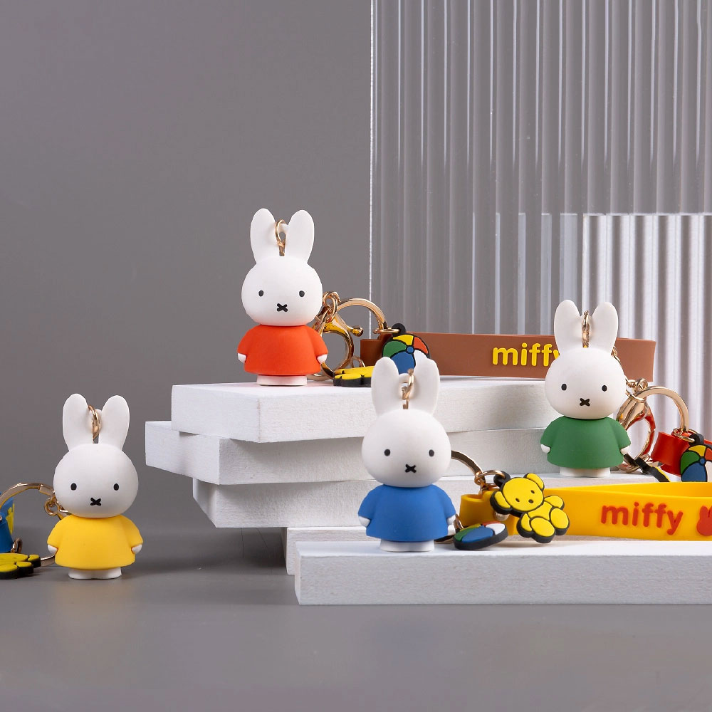 Miffy Figuren Schlüsselanhänger und Taschenanhänger, Geschenk-Schlüsselring