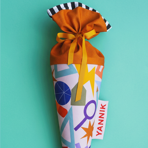 Schultüte aus Stoff  nicenicenice x tinyday  Motiv: Schoolstuff rosé