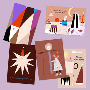 Postkarte „Very Merry Christmas“