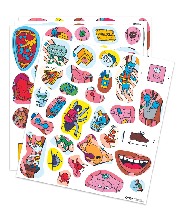 Riesenposter zum dekorieren "Mein Körper" | OMY