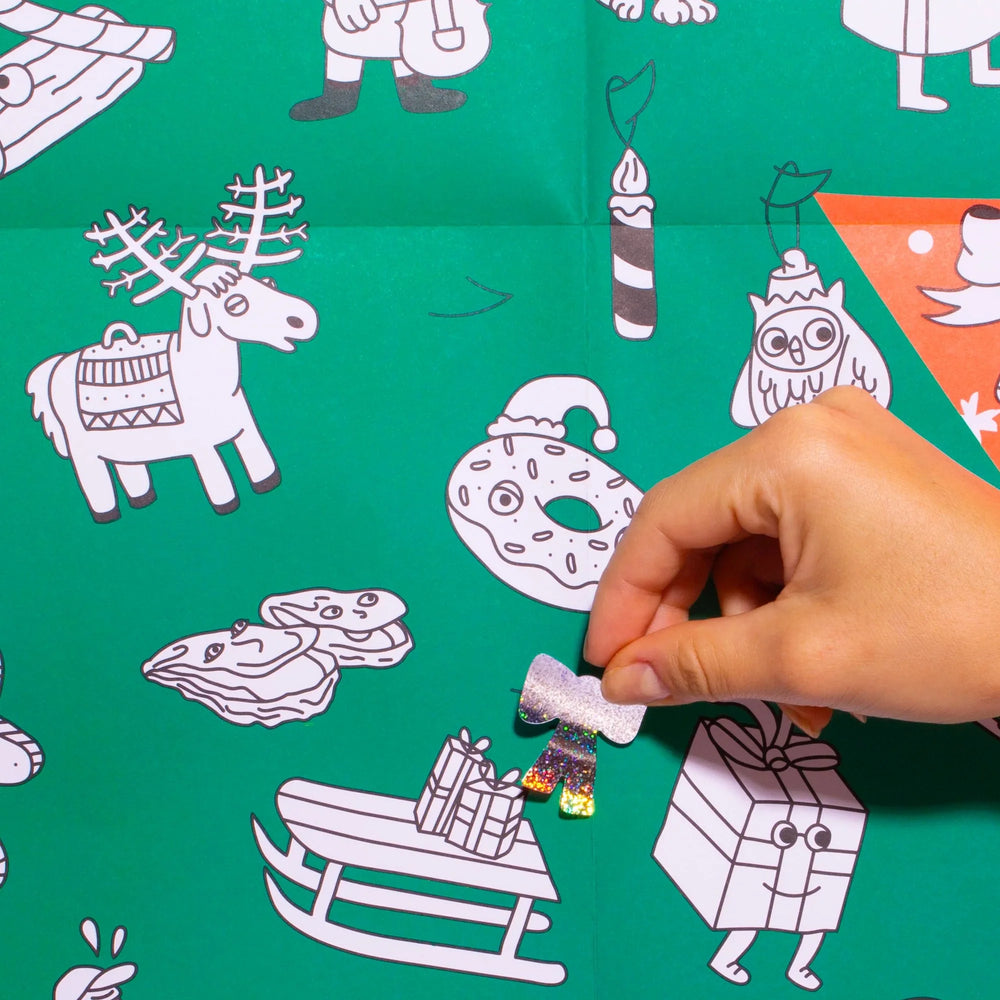 Riesenposter zum ausmalen "Riesen-Weihnachtsbaum"  | OMY