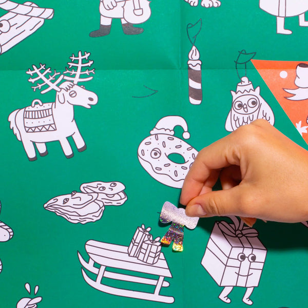 Riesenposter zum ausmalen "Riesen-Weihnachtsbaum"  | OMY