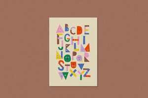 Postkarte Alphabet | Anna Beddig