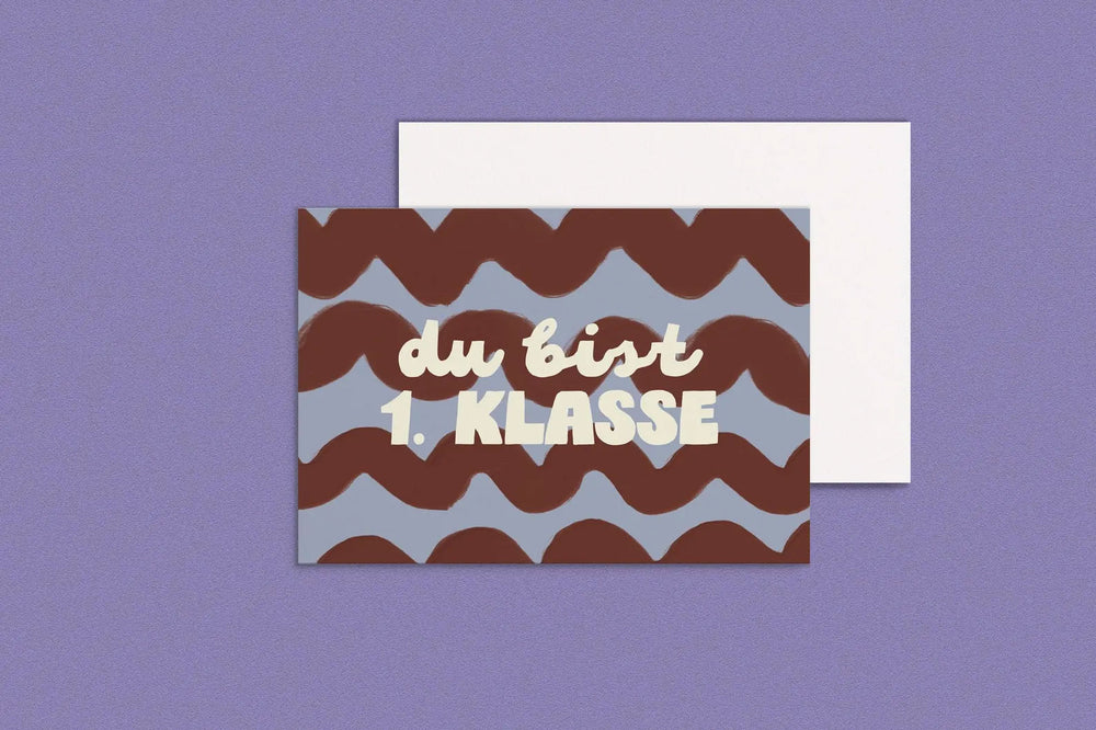 Postkarte Du bist 1. Klasse | Anna Beddig