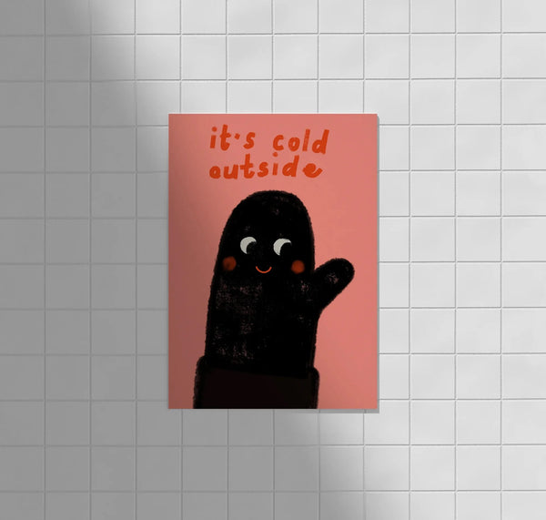 Postkarte "it's cold outside"   | FRAMBOISEundKETCHUP